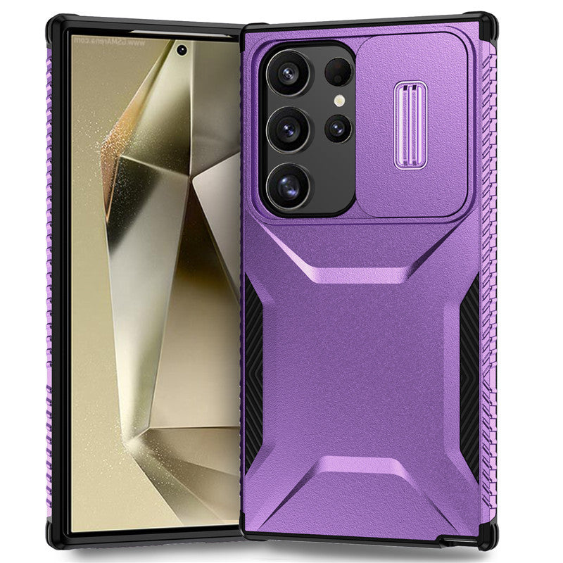 Lens-mounted window anti-drop Samsung phone case