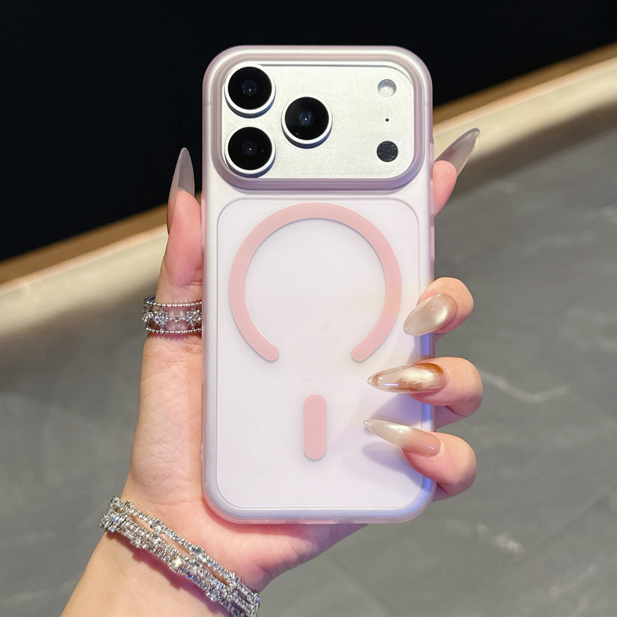 Frosted Colorful Magnetic iPhone Case