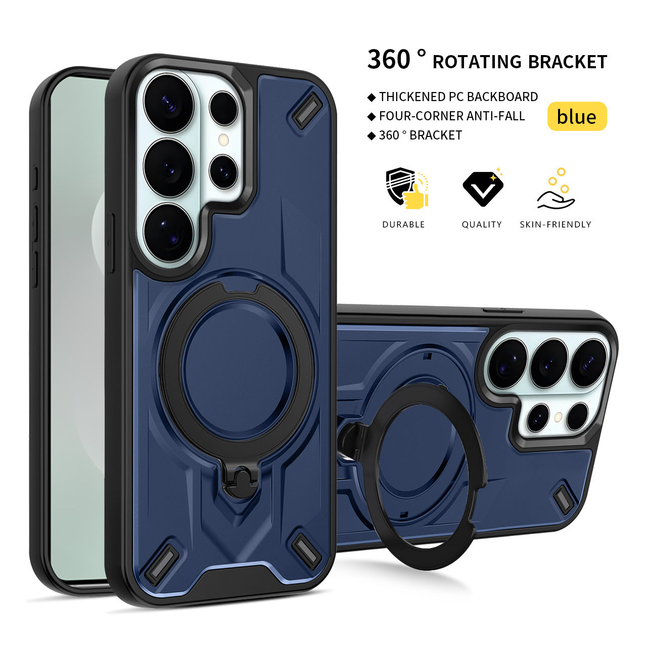 Samsung phone case with magnetic rotating stand