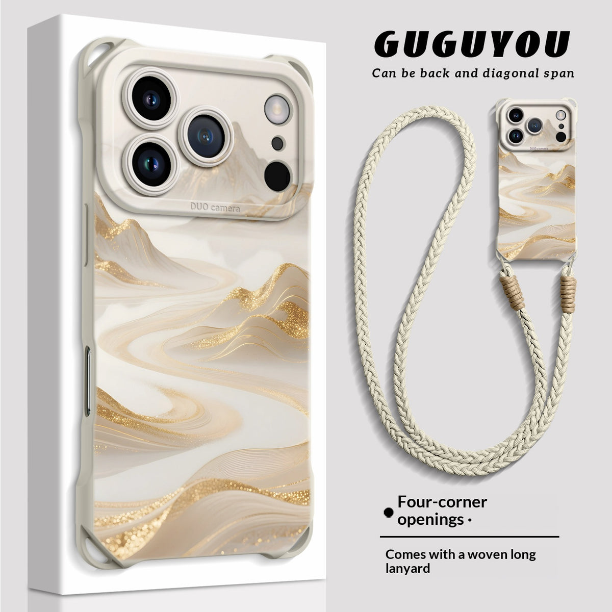 Silicone Phone Case with Landscape and River Design