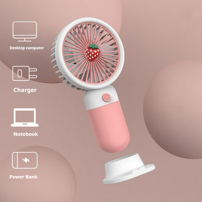 Cartoon cute handheld small fan