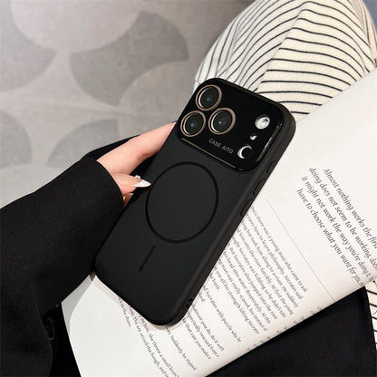 Liquid Silicone Magnetic iPhone Case with Large Camera Cutout