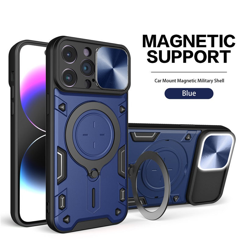 Window-mounted anti-drop magnetic Apple phone case
