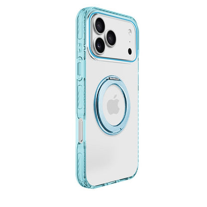 Transparent rotating stand magnetic Apple phone case