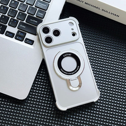 Airbag anti-drop skin-friendly magnetic stand Apple phone case