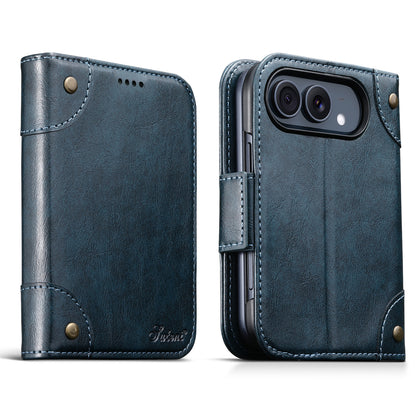 Folio-style card-holder leather case for iPhone Duo