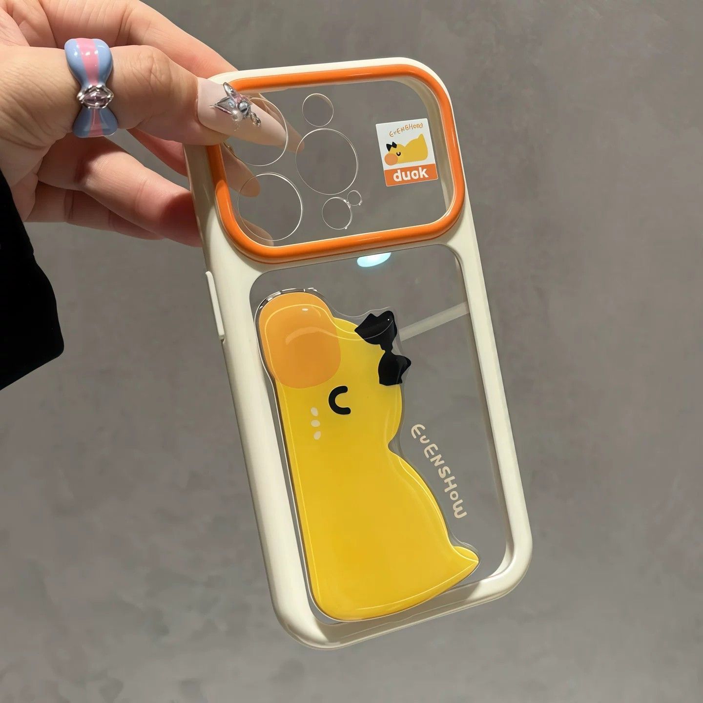 Cute animal stand Apple phone case