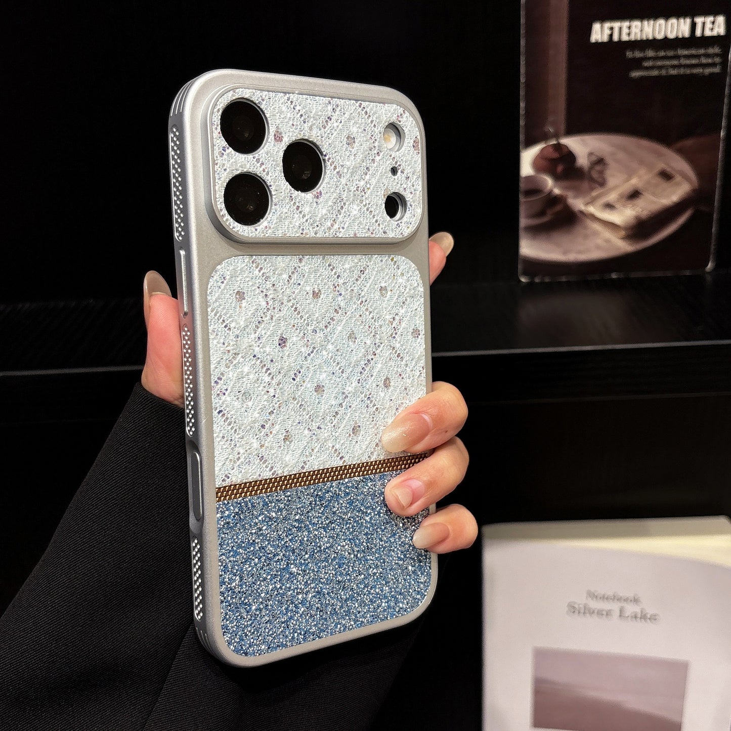 Rhinestone Glitter Heat Dissipation Apple Phone Case