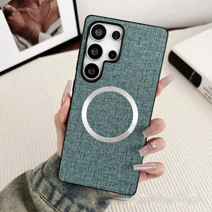 Solid color fabric magnetic Samsung phone case