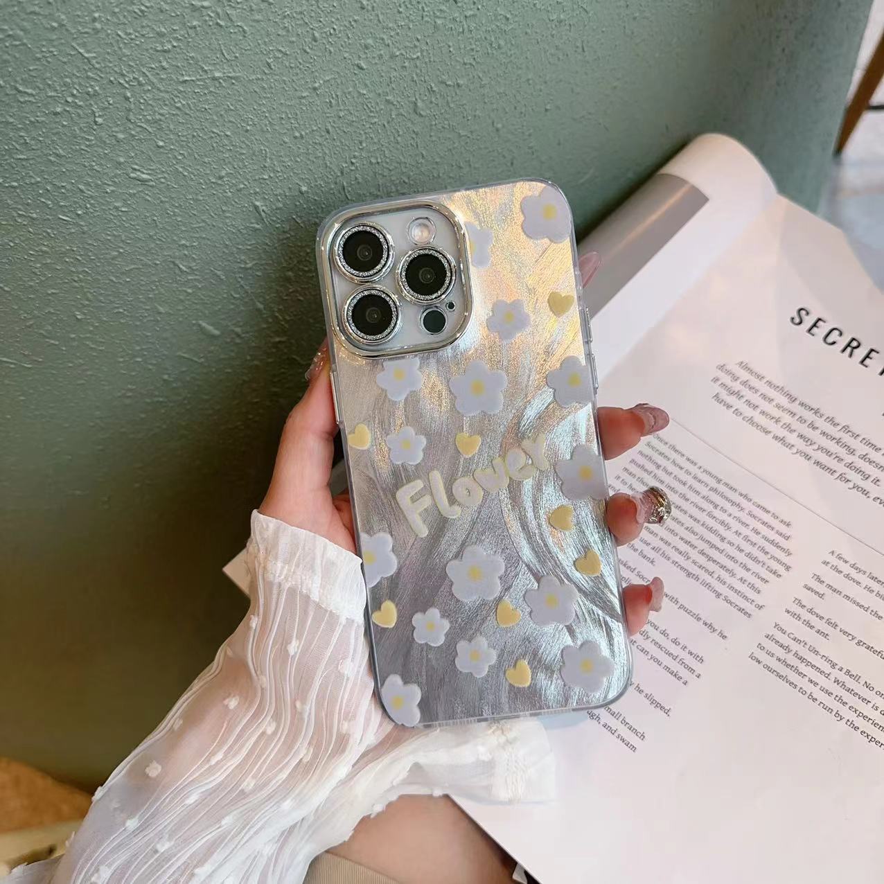 Fashionable Feather Bow Apple Phone Case