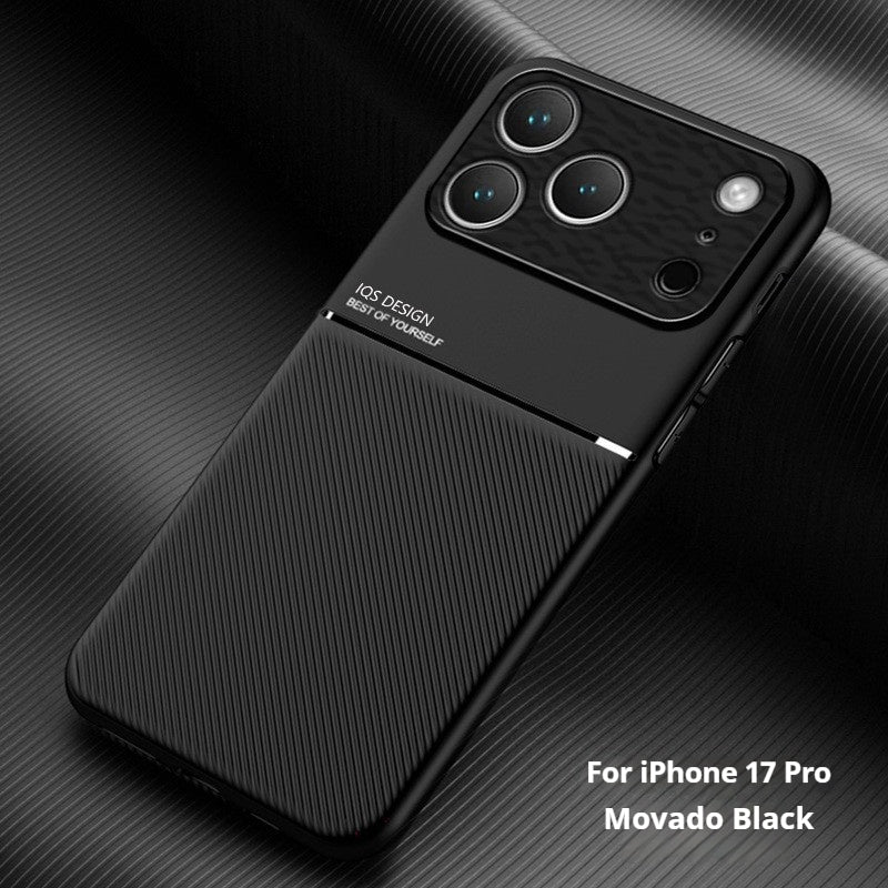 Minimalist textured magnetic Apple phone case