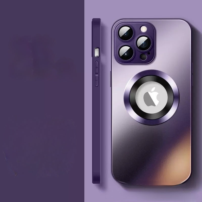Frosted glass magnetic iPhone case