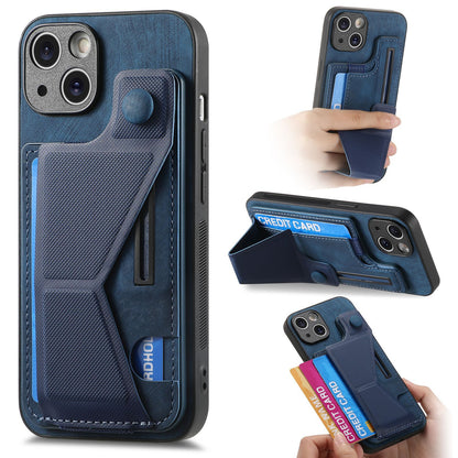Leather Card Holder Stand iPhone Case