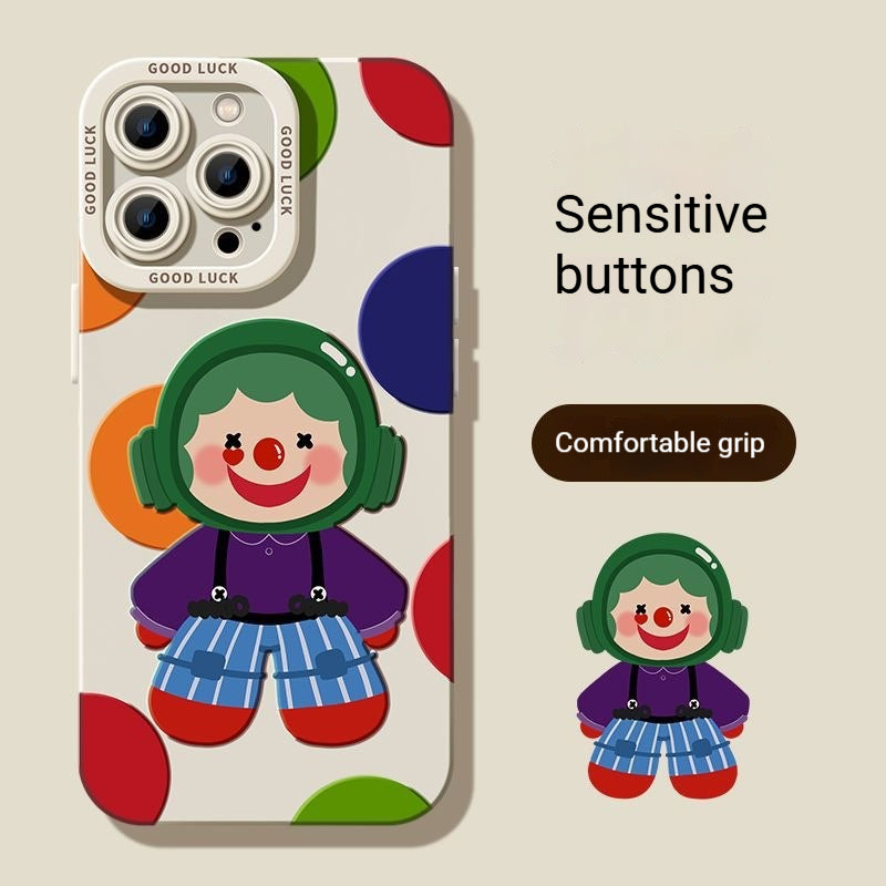 Super popular, quirky silicone clown iPhone case