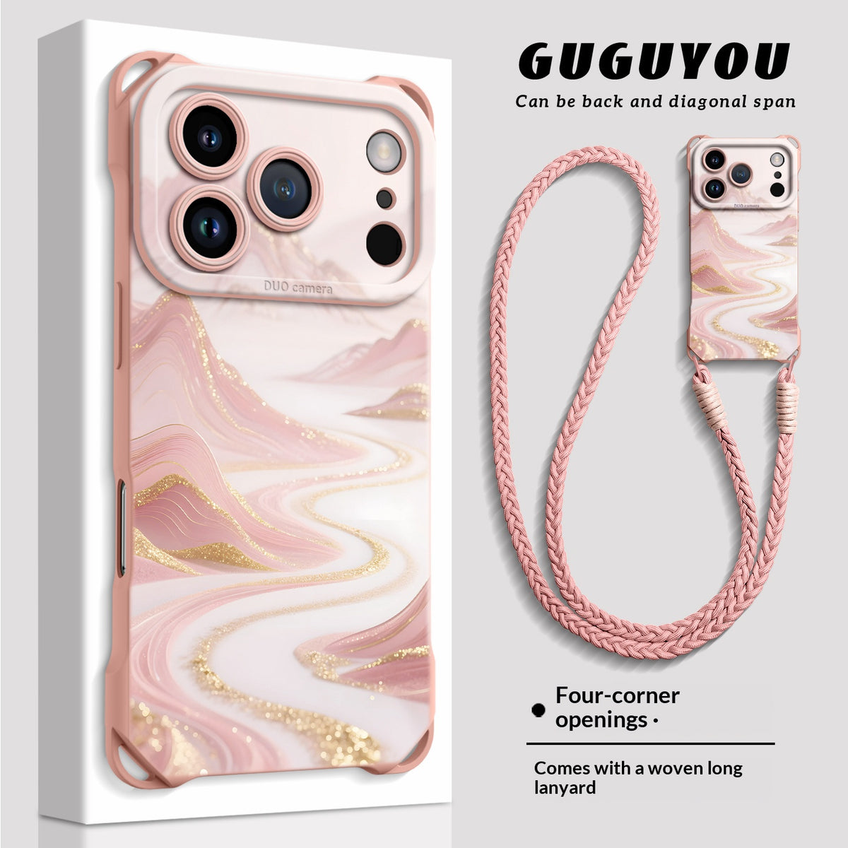 Silicone Phone Case with Landscape and River Design