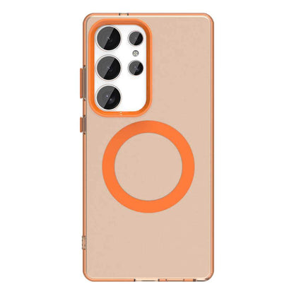 Simple candy-colored magnetic Samsung phone case
