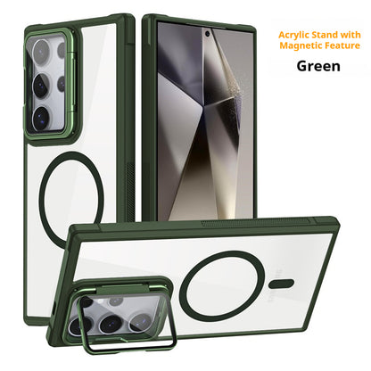 Acrylic magnetic eye protection stand for Samsung phone case