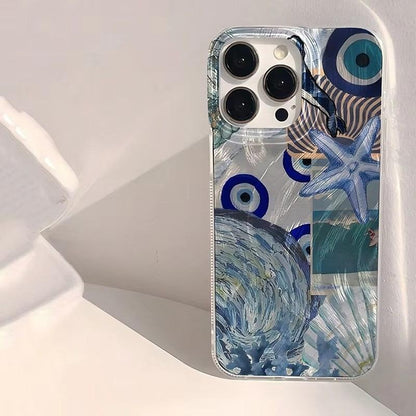 Seashell Starfish Feather Apple Phone Case