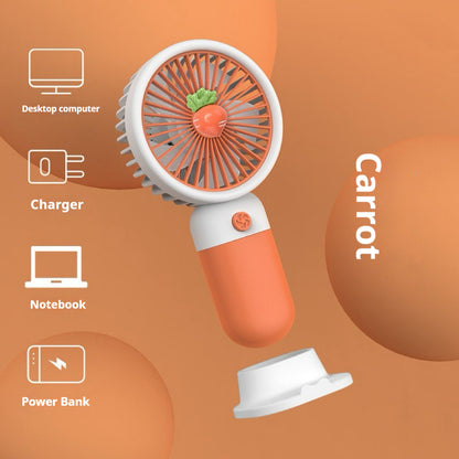 Cartoon cute handheld small fan