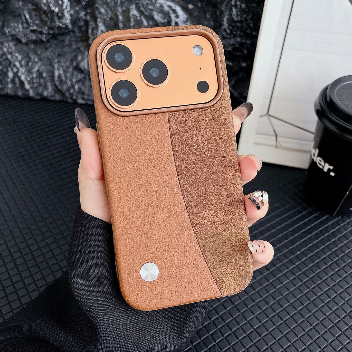 Cow-print and panel-style iPhone case