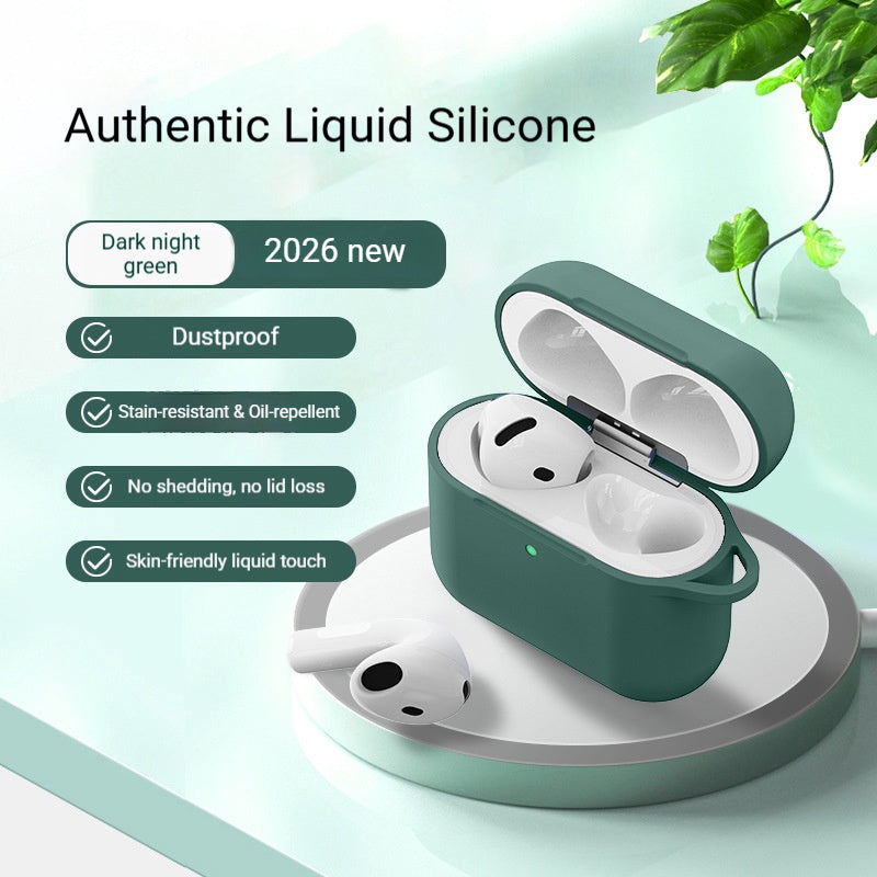 Liquid silicone Apple earphone case