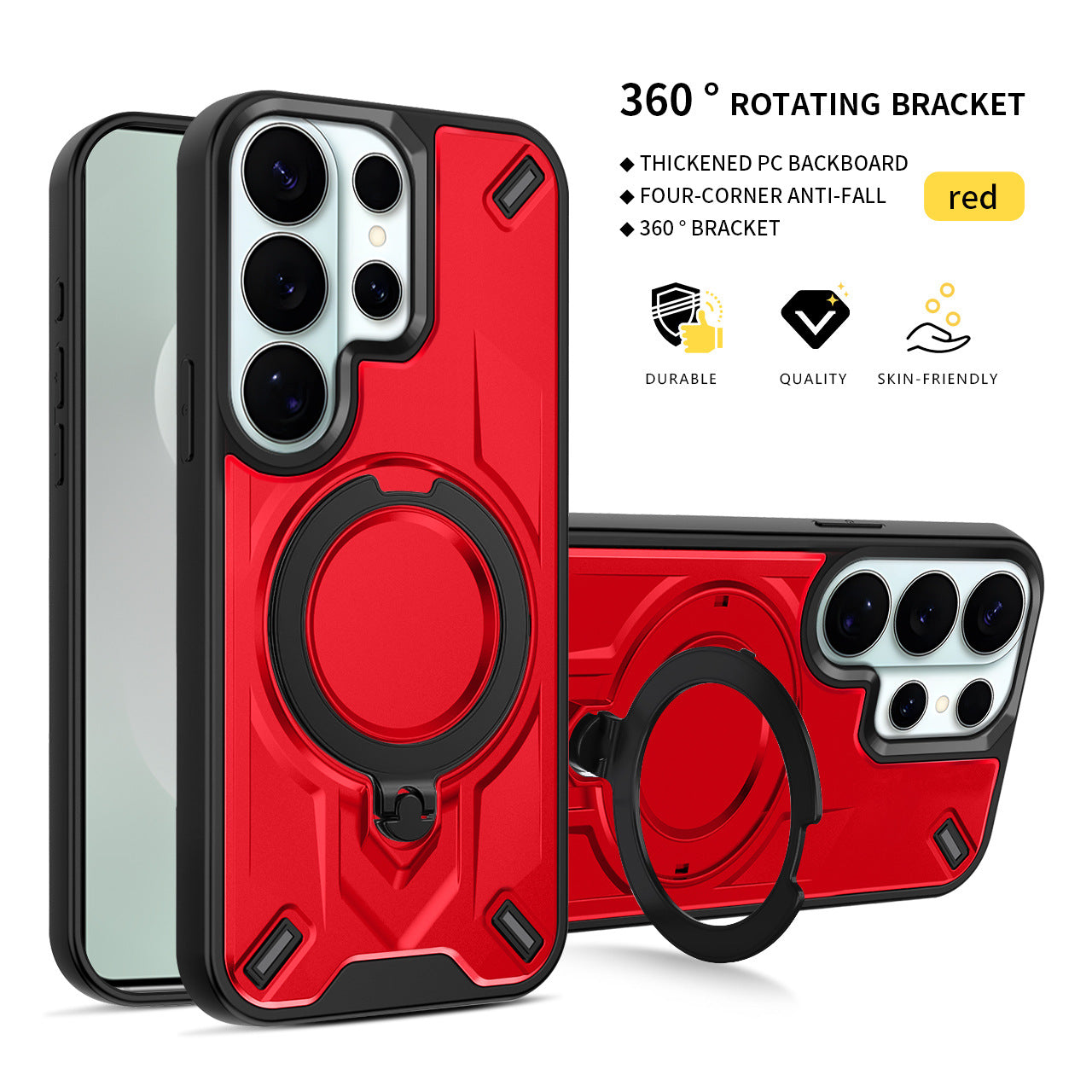 Samsung phone case with magnetic rotating stand