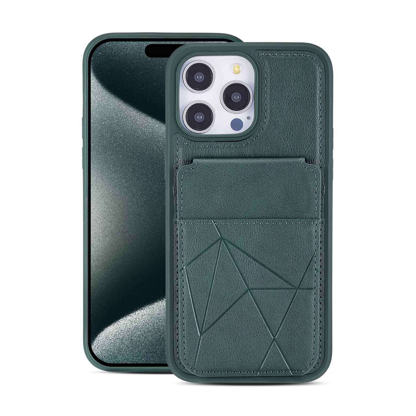 Magnetic card holder, leather case, Apple phone case