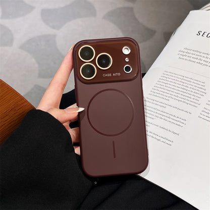 Liquid Silicone Magnetic iPhone Case with Large Camera Cutout