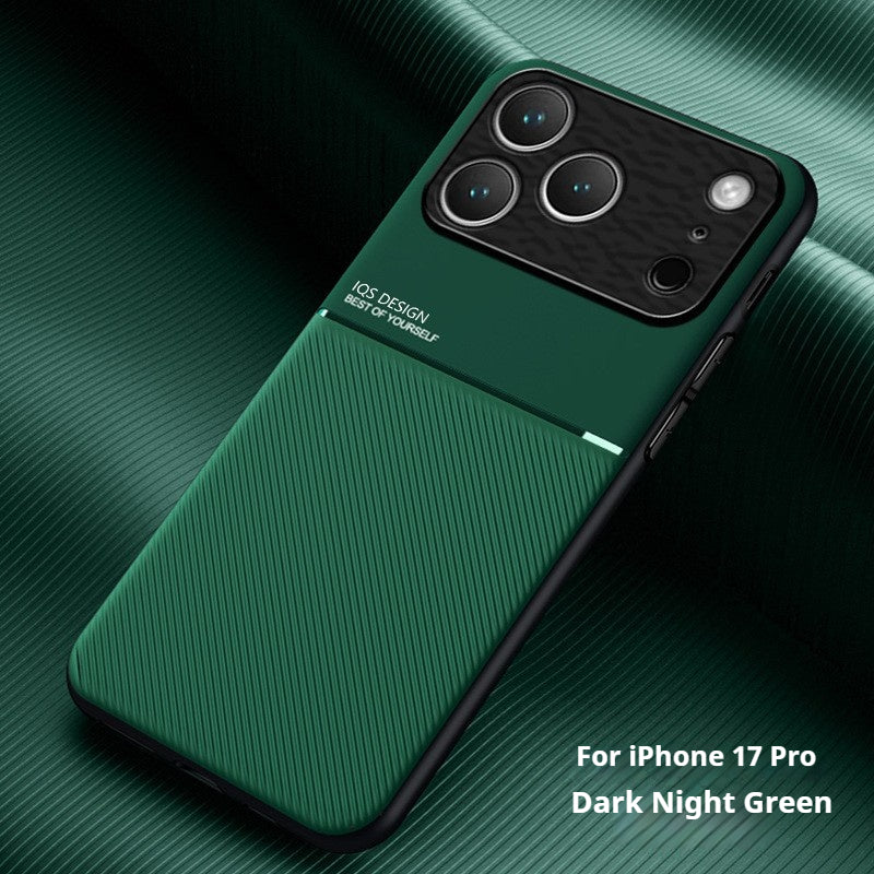 Minimalist textured magnetic Apple phone case