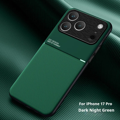 Minimalist textured magnetic Apple phone case