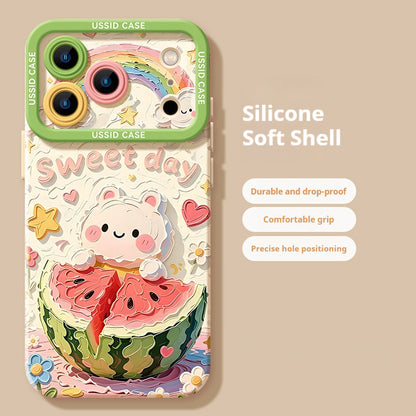 Oil painting fruit apple phone case