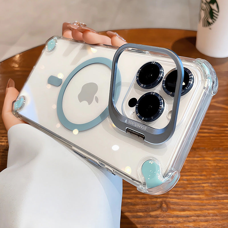 Hardware invisible lens holder magnetic iPhone case