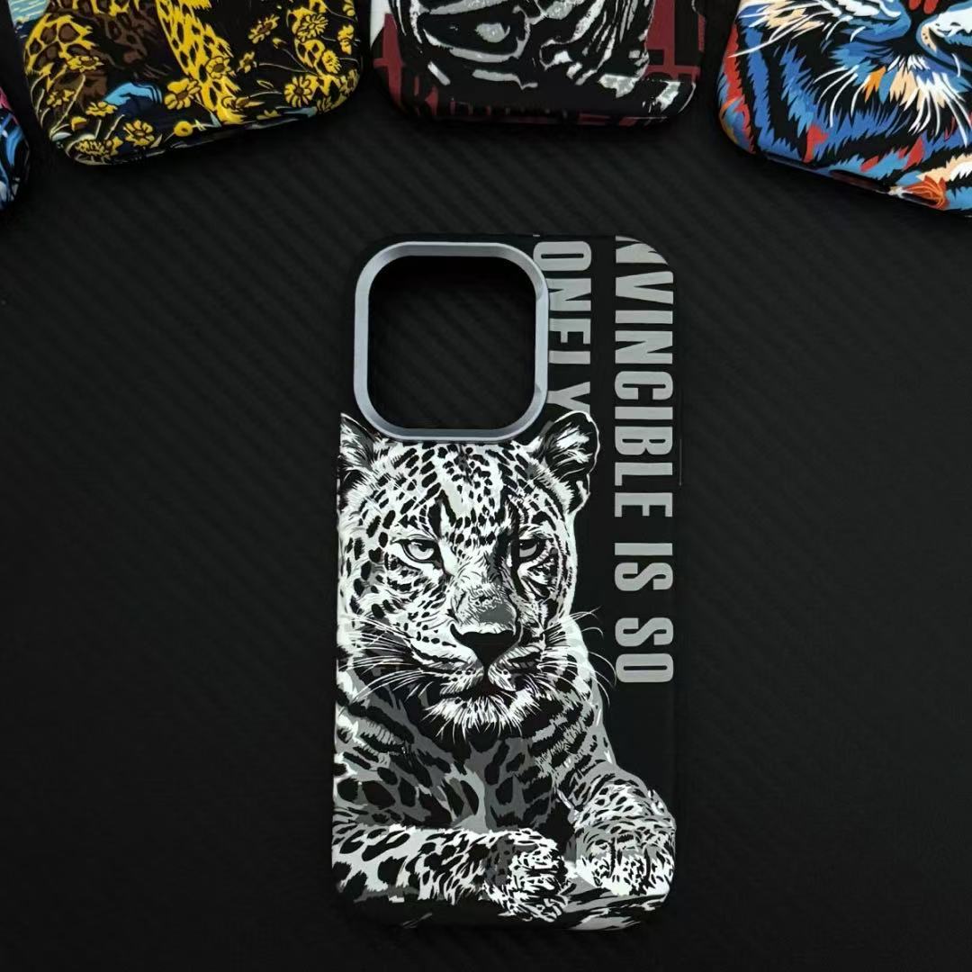 Luminous Embossed Magnetic Animal Apple Phone Case