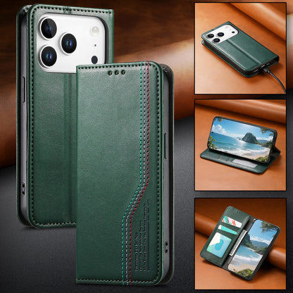 Business flip magnetic Apple phone case