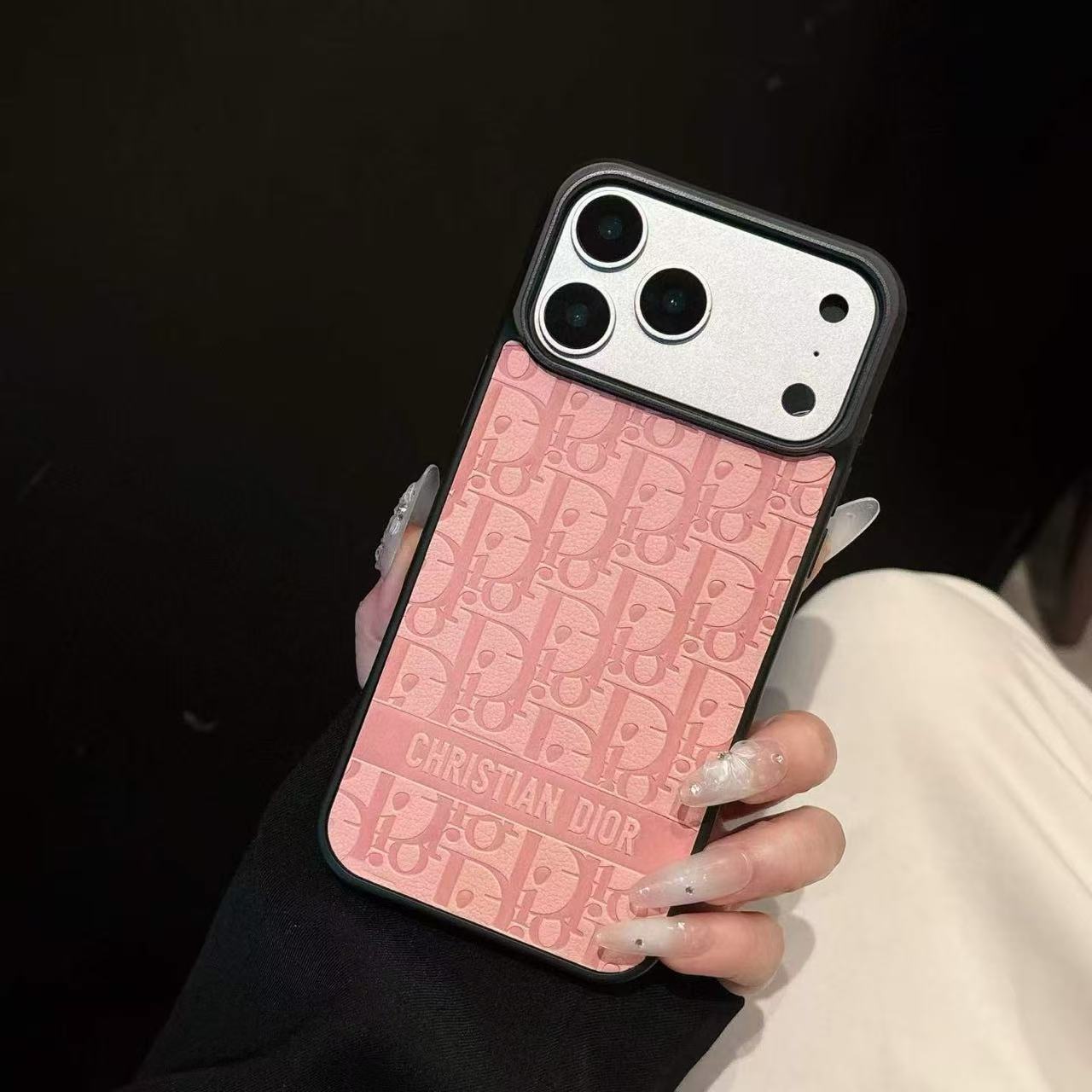 Luxury leather Apple phone case