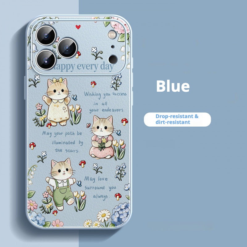 Flower Kitten Apple Phone Case