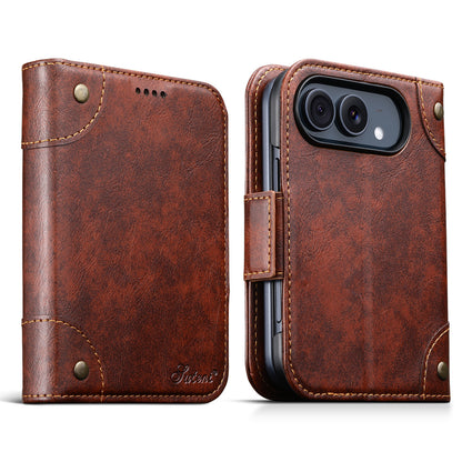 Folio-style card-holder leather case for iPhone Duo