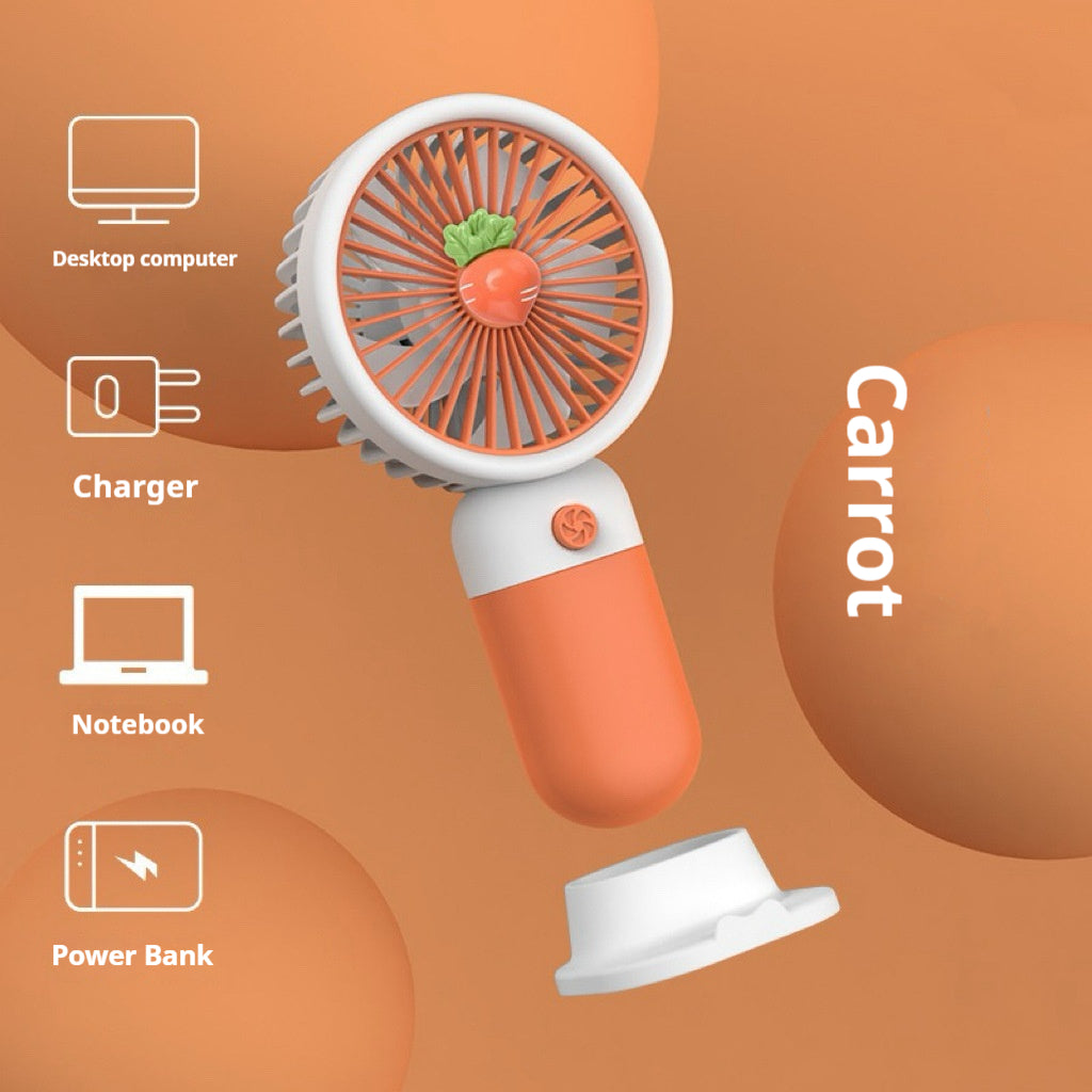 Cartoon cute handheld small fan