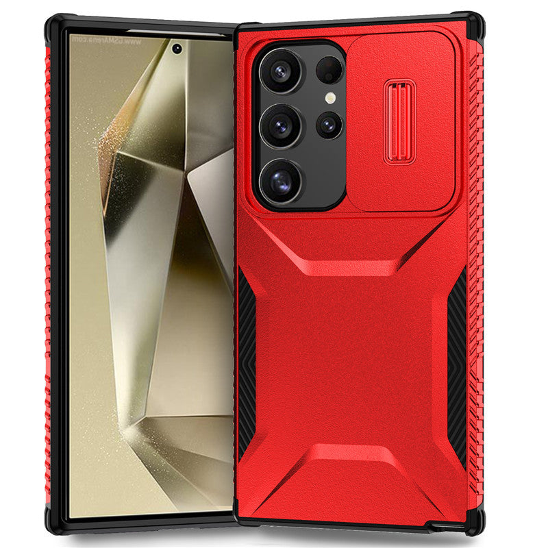 Lens-mounted window anti-drop Samsung phone case