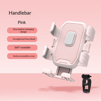 Shock-absorbing phone mount for outdoor cycling