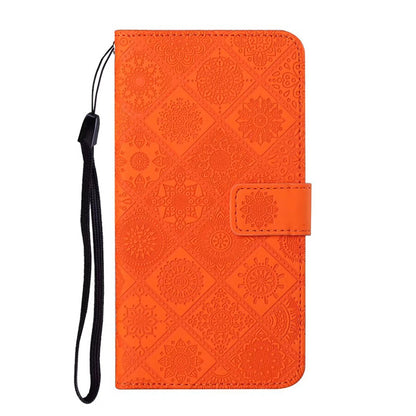 Embossed leather Apple phone case