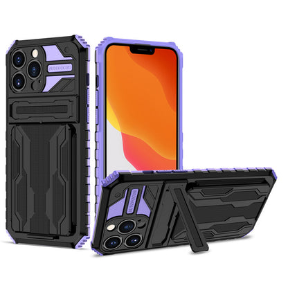 Card holder and drop-proof Apple phone case