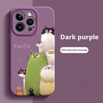 Cute cat-shaped anti-drop iPhone case