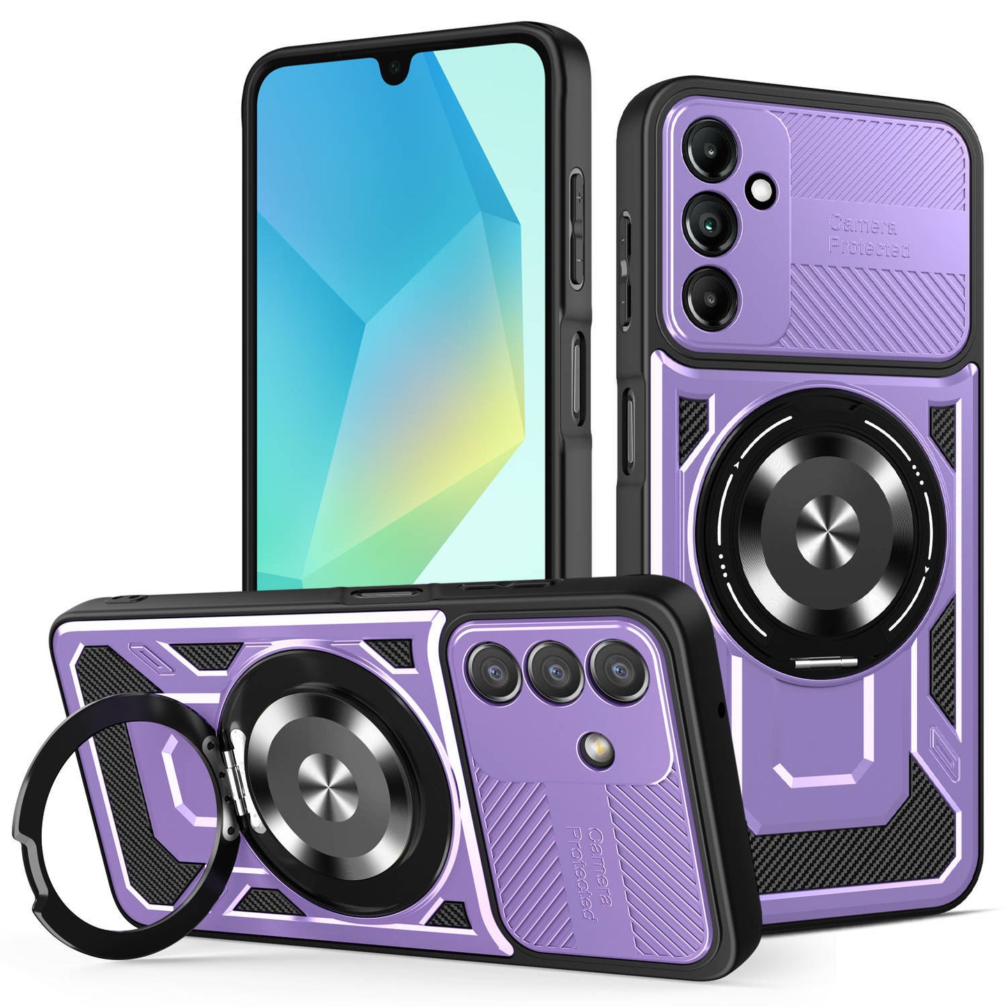 U-shaped magnetic Samsung phone case