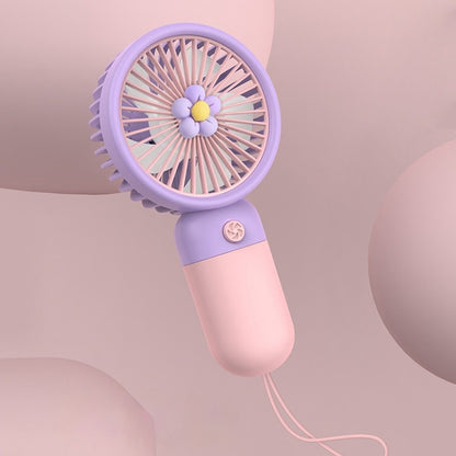 Cartoon cute handheld small fan