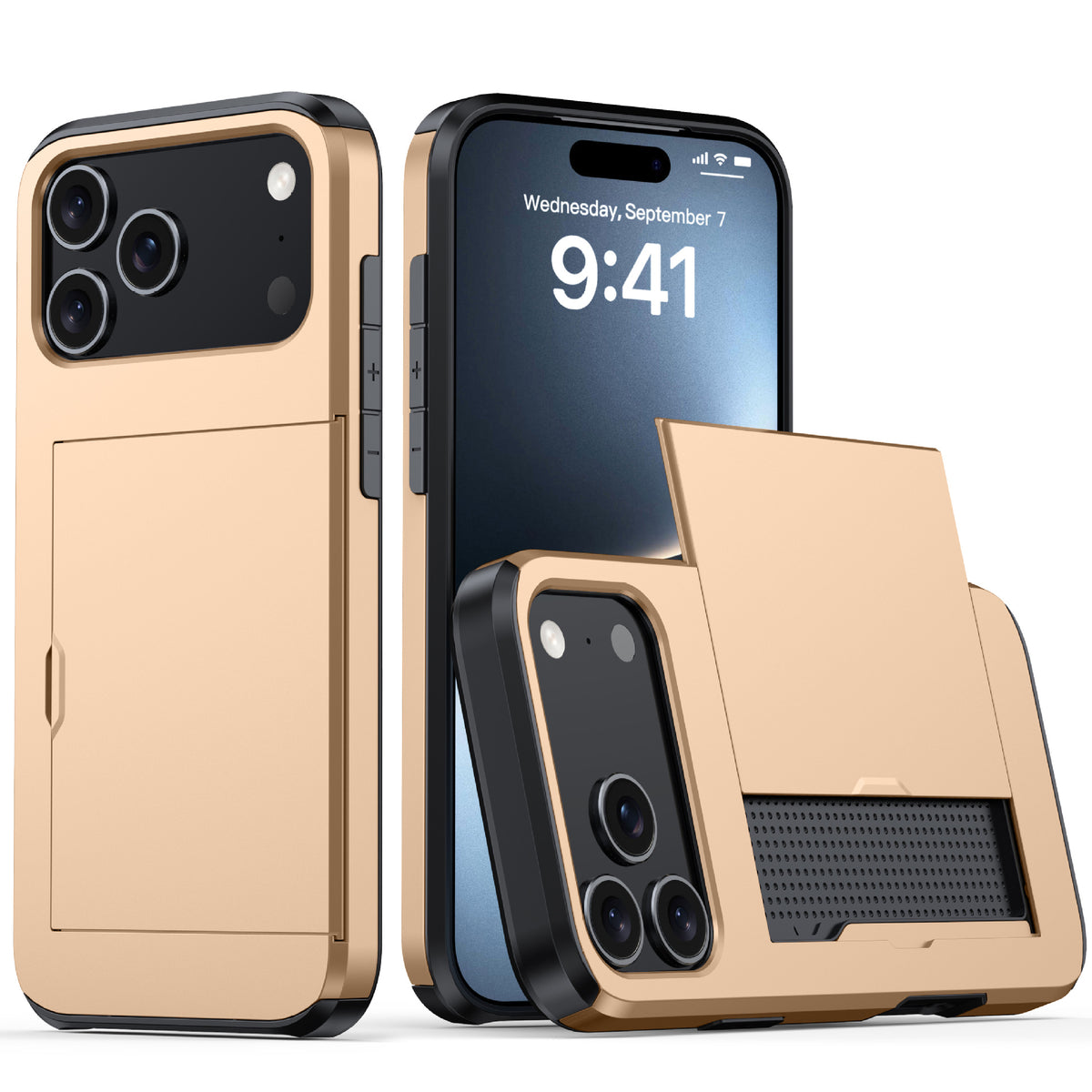 Matte, card-holding, drop-proof iPhone case