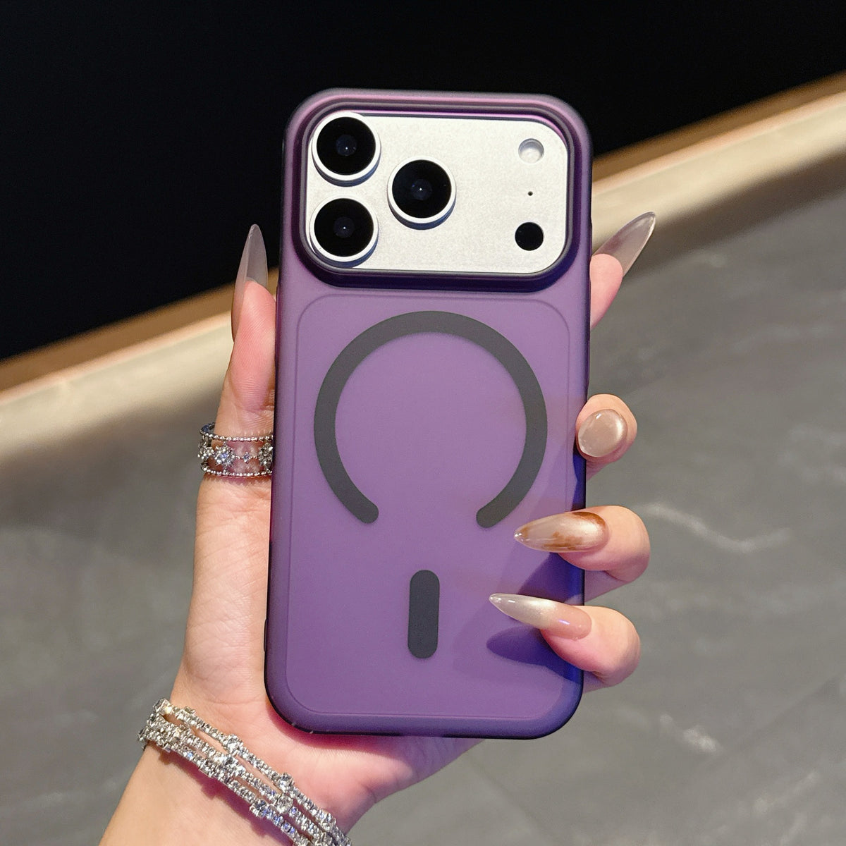 Frosted Colorful Magnetic iPhone Case