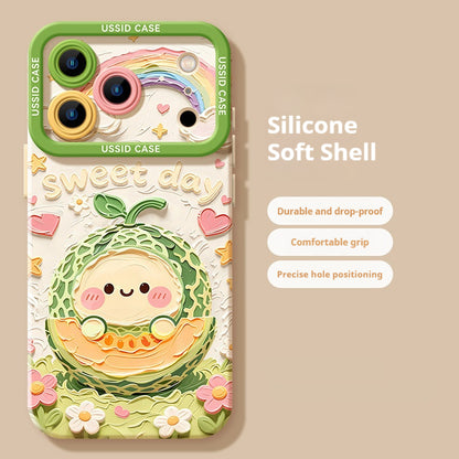 Oil painting fruit apple phone case