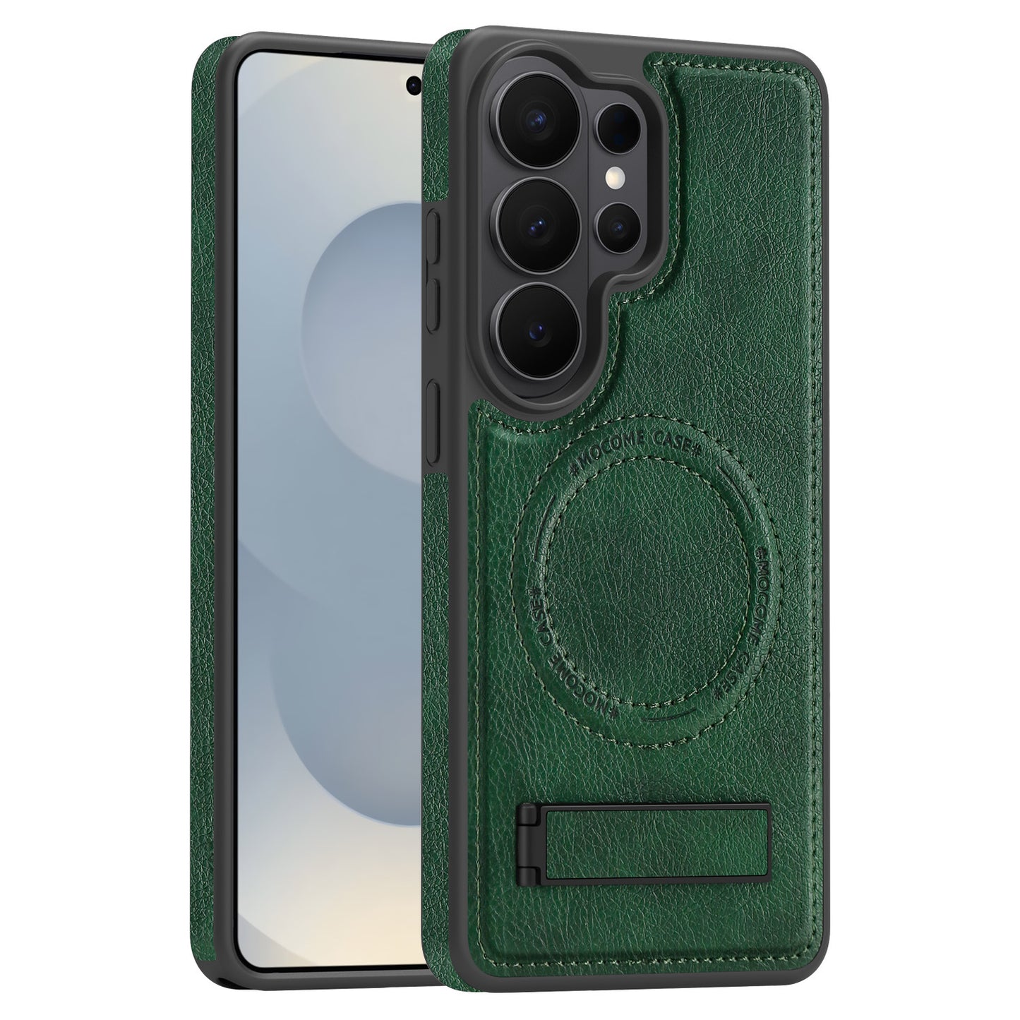Jingdun Magnetic Stand Leather Case for Samsung Phones