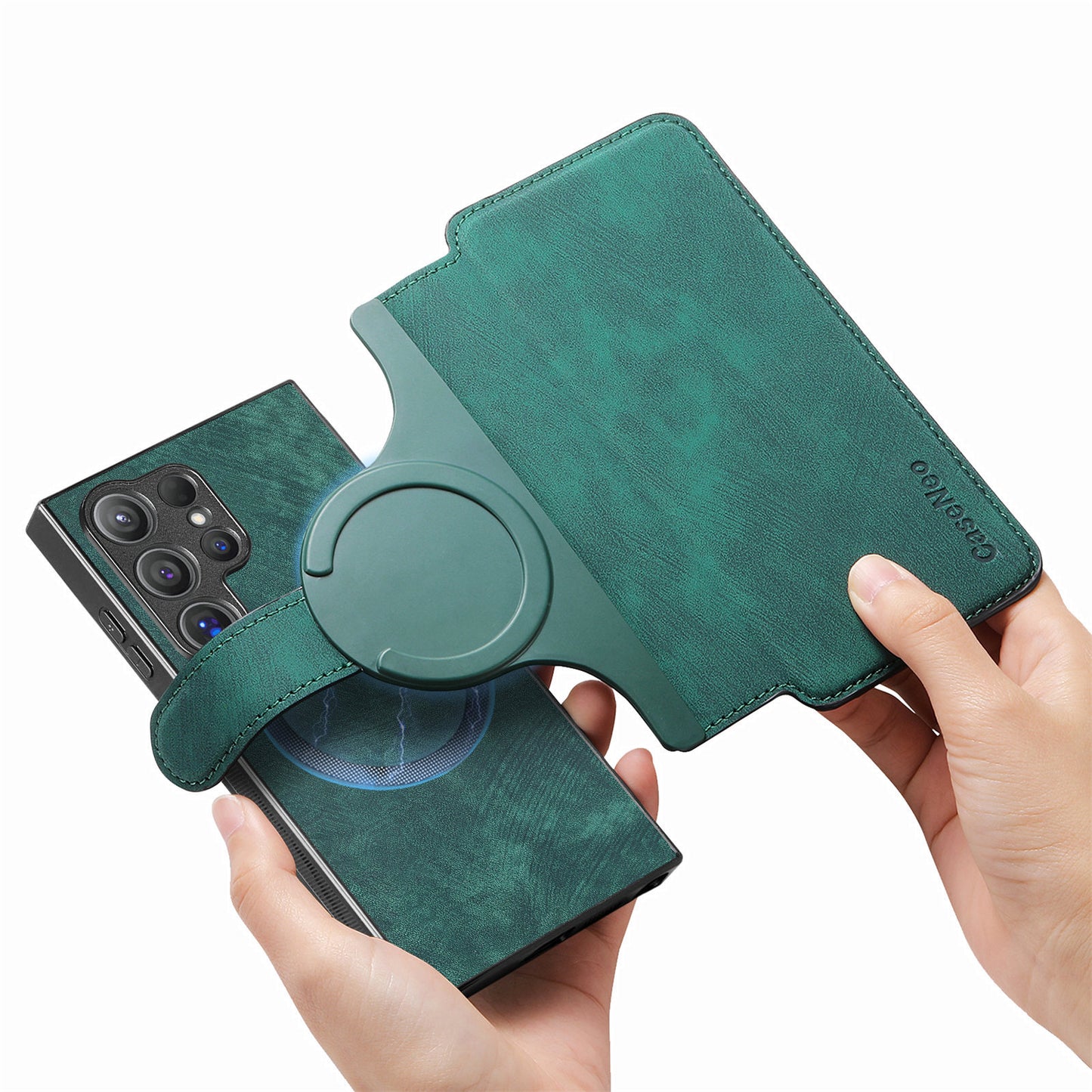 Magnetic detachable Samsung phone case